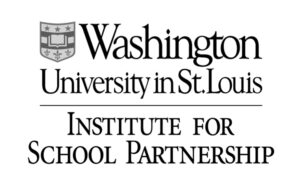 The logo of Washington University in St. Louis Institute for School Partnership , a client of Luna Creative