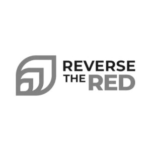 The logo of Reverse the Red, a Luna Creative client