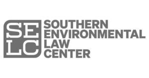 The logo of the Southern Environmental Law Center, a client of Luna Creative